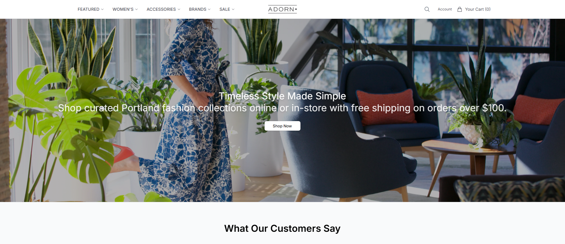 Stored capture of adornstudio.shop