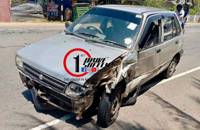 මඩකලපුව - කල්මුණේ ප්‍රධාන මාර්ගයේ කළුතාවලෙයි ප්‍රදේශයේදී මෝටර් රථ දෙකක් මුහුණට මුහුණ ගැටෙයි