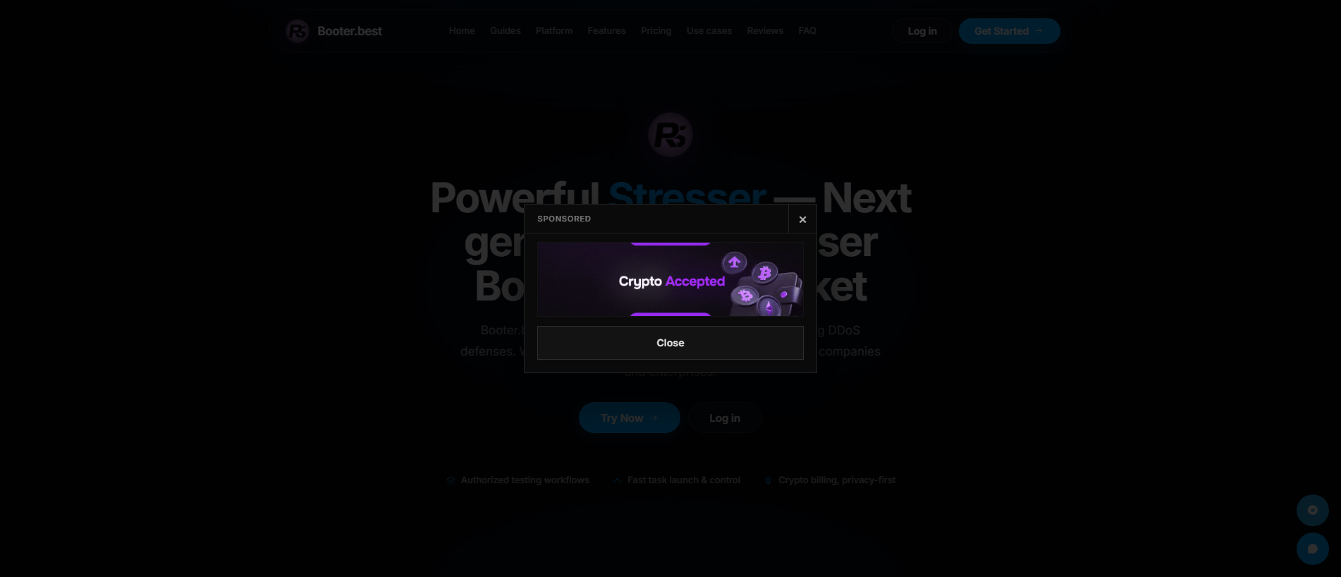 Stored capture of booter.best
