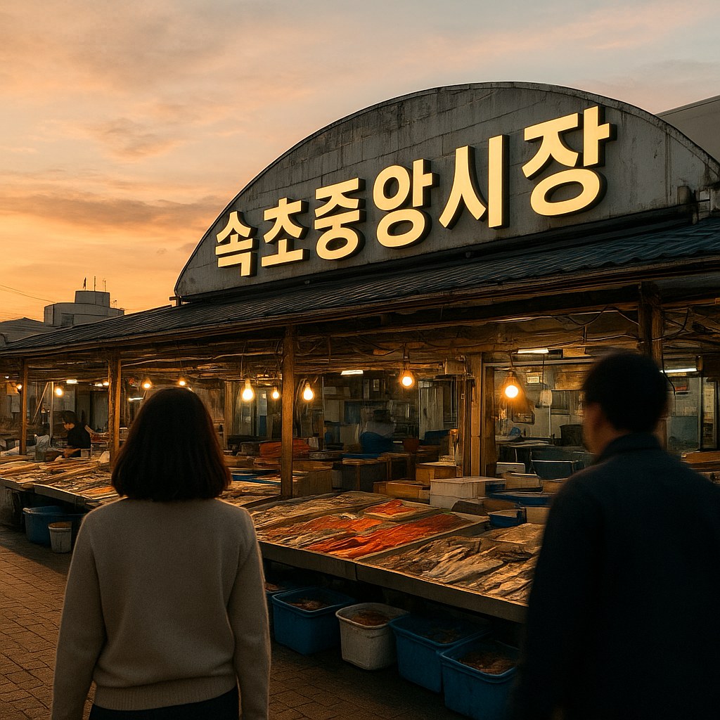 sokcho jungang market seafood