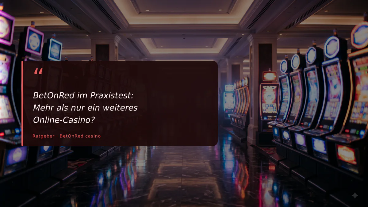 BetOnRed im Praxistest: Mehr als nur ein weiteres Online-Casino?