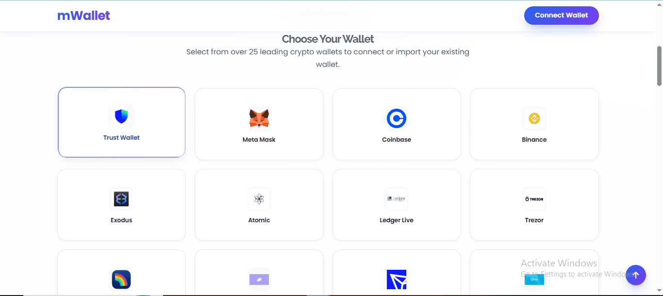 mWallet - Wallet Connect