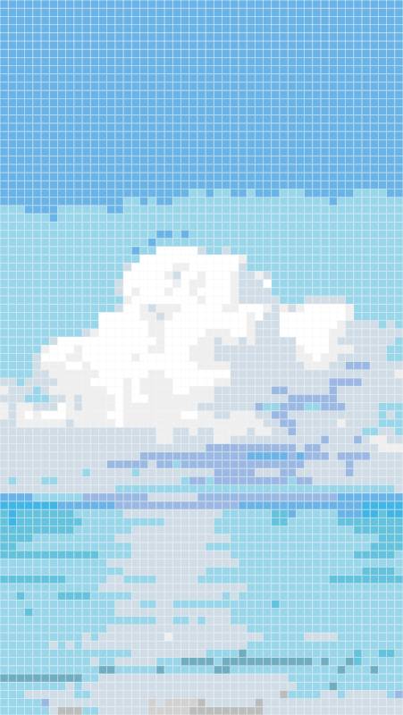 Soft Pastel Sky & Sparkling Blue Sea
