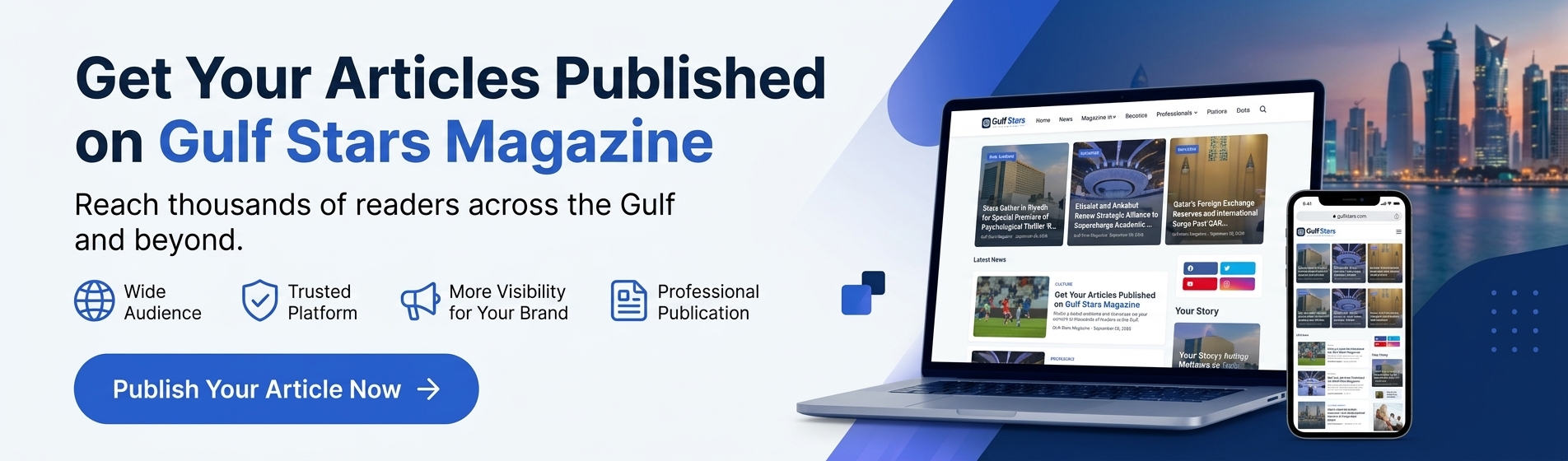 Publish Your Article on Gulf Stars Magazine