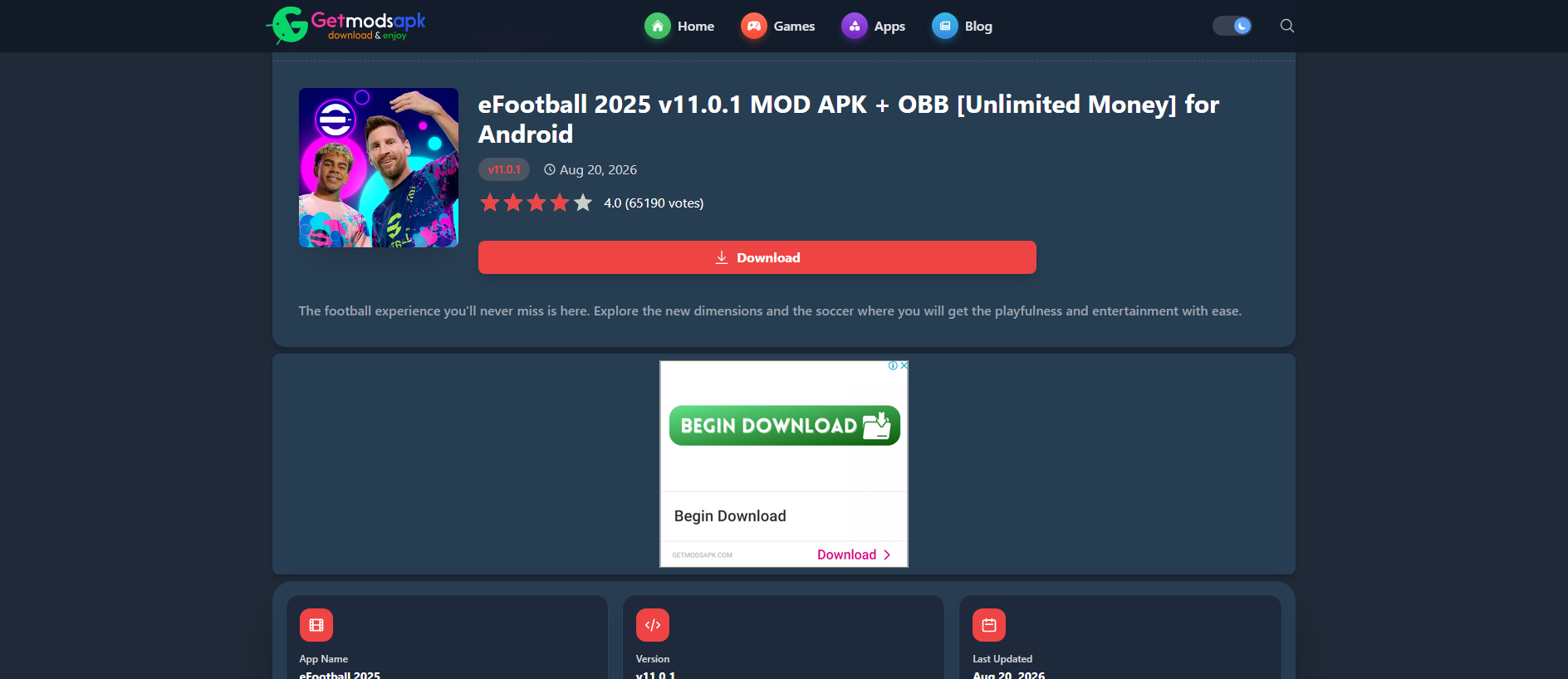 Stored capture of getmodsapk.com