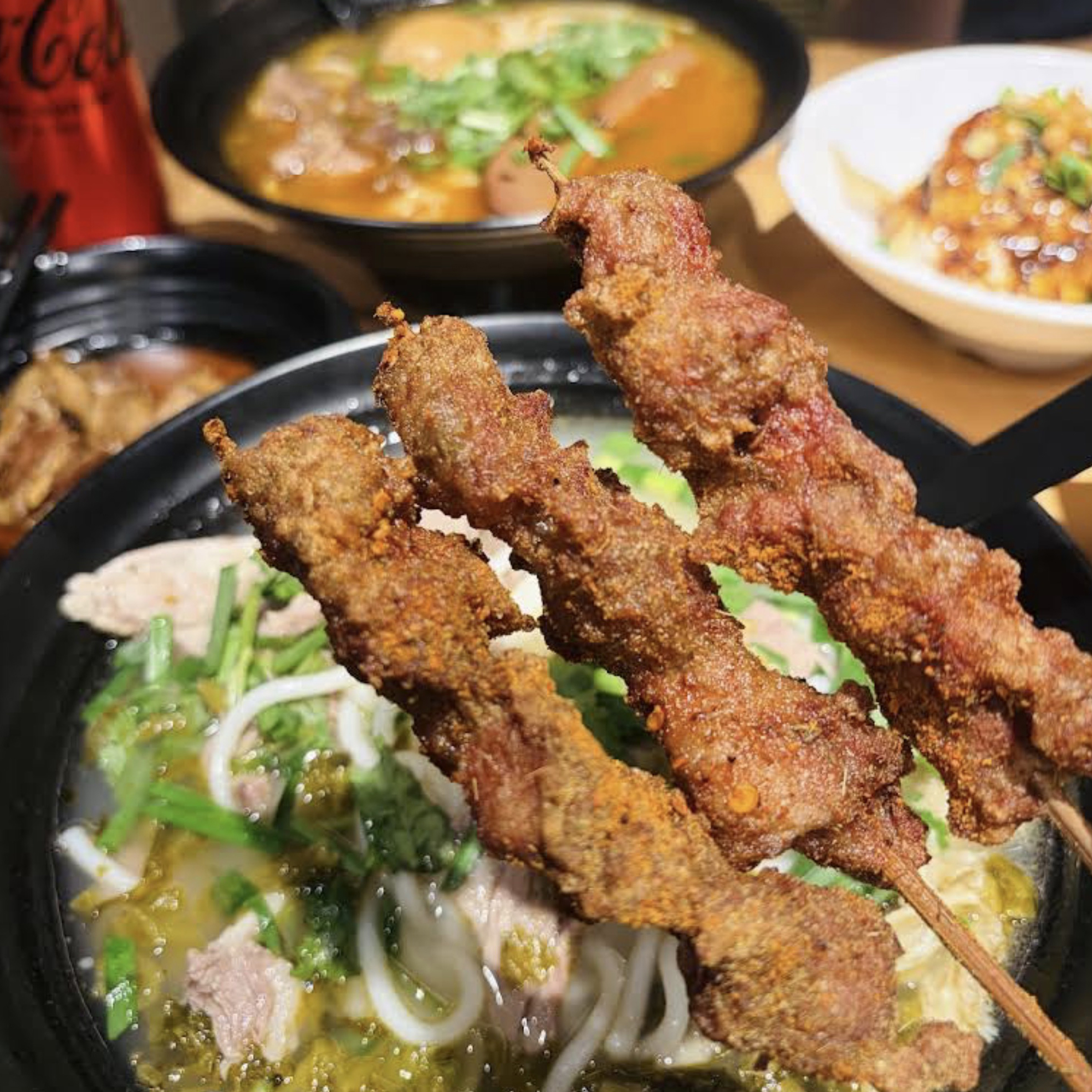 Guizhou beef and lamb rice noodles at Noodle Villa