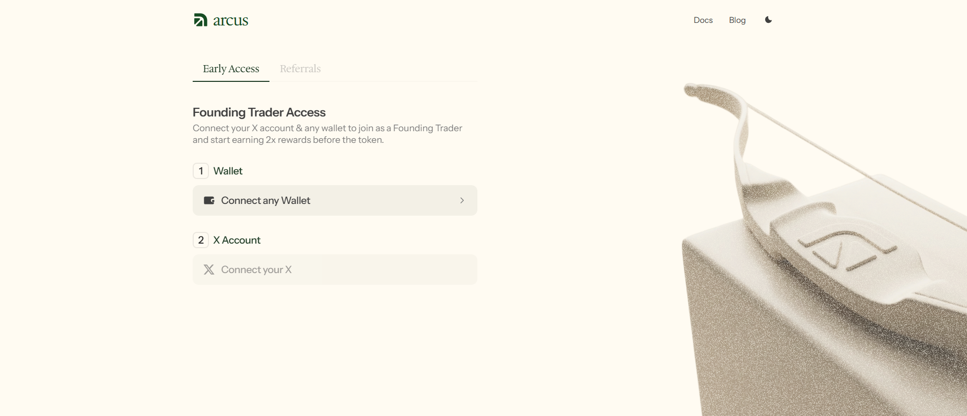 Screenshot of program.referral-arcus.com