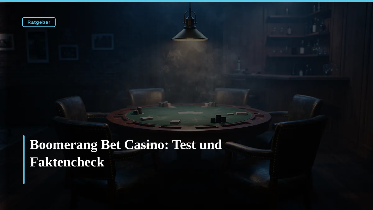Boomerang Bet Casino: Test und Faktencheck