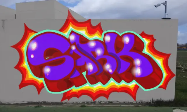 Graffiti artwork by Sark
