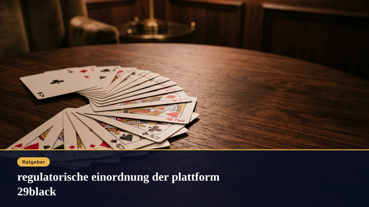 regulatorische einordnung der plattform 29black