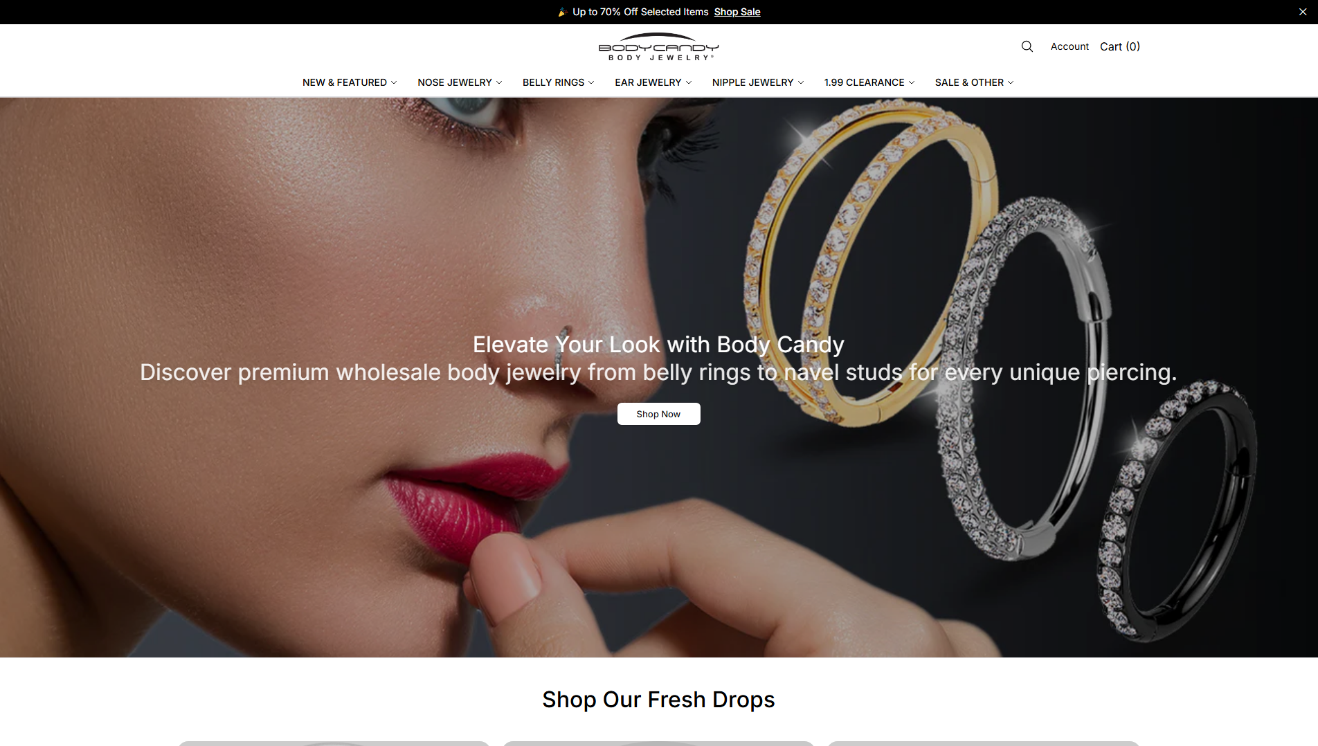Stored capture of bodycandyboutique.shop