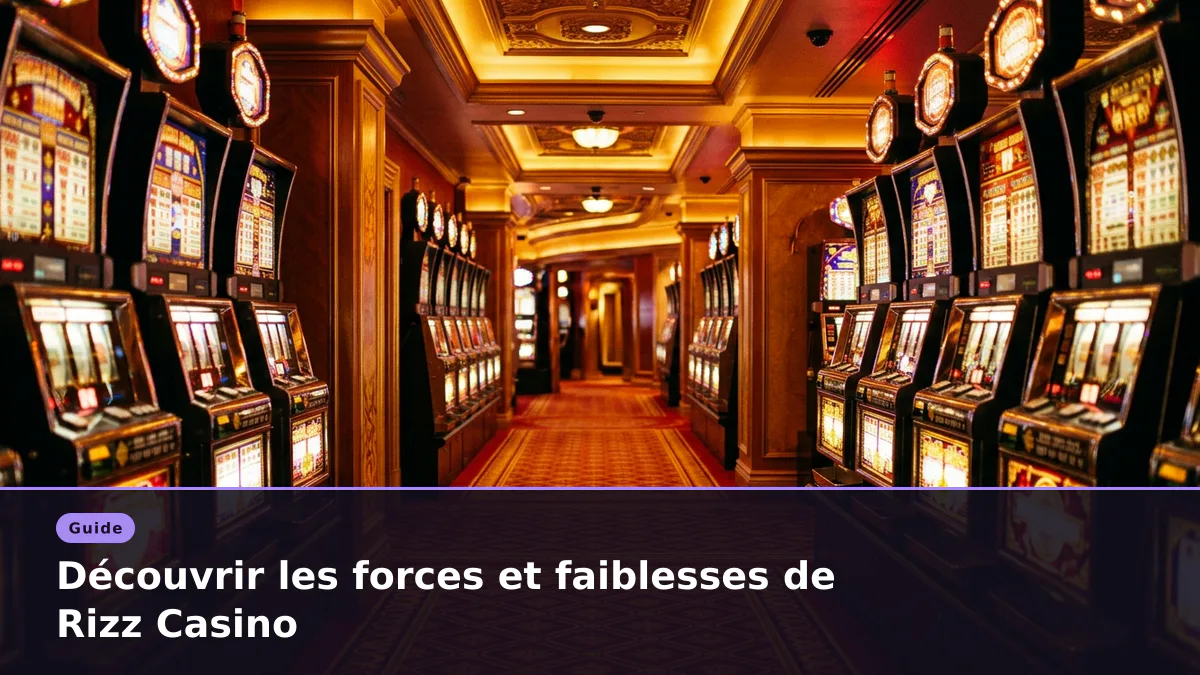 Découvrir les forces et faiblesses de Rizz Casino