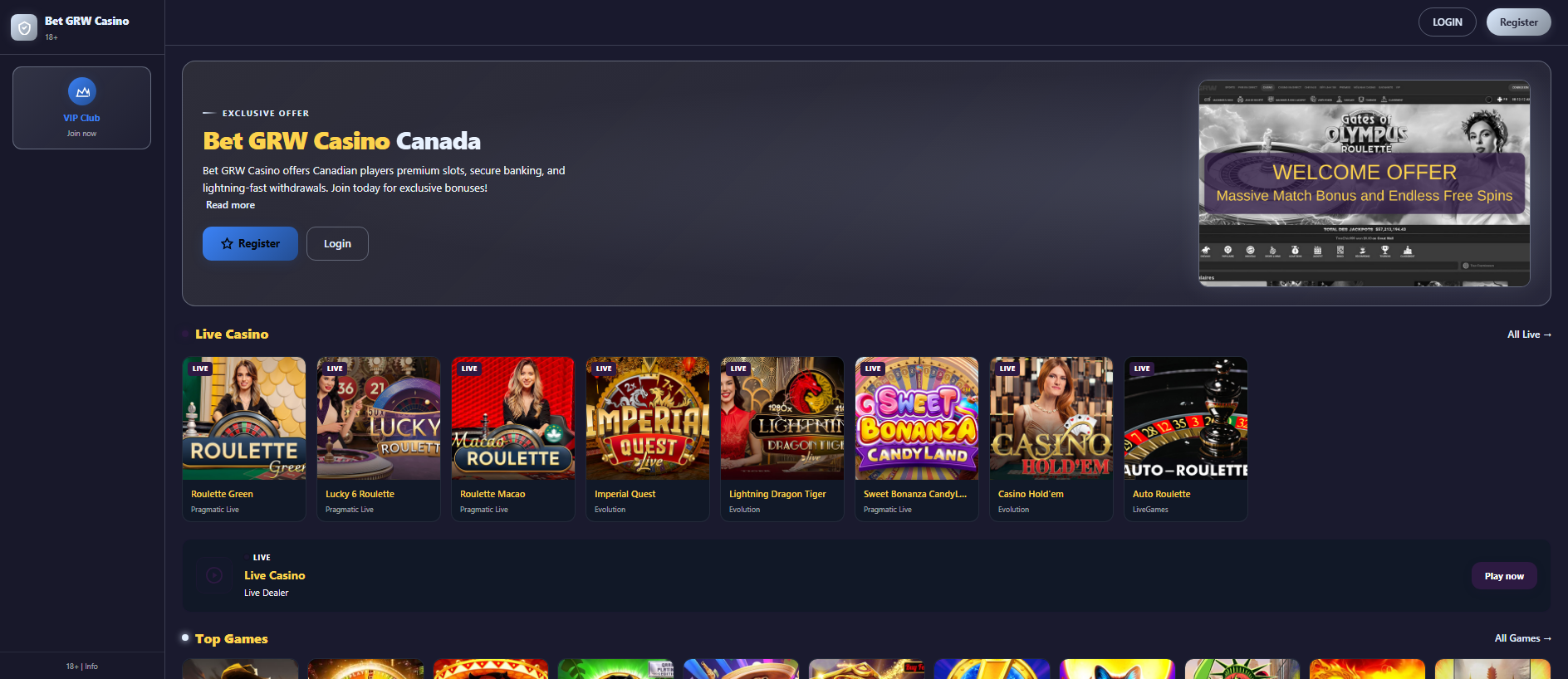 Stored capture of betgrw-casino.com