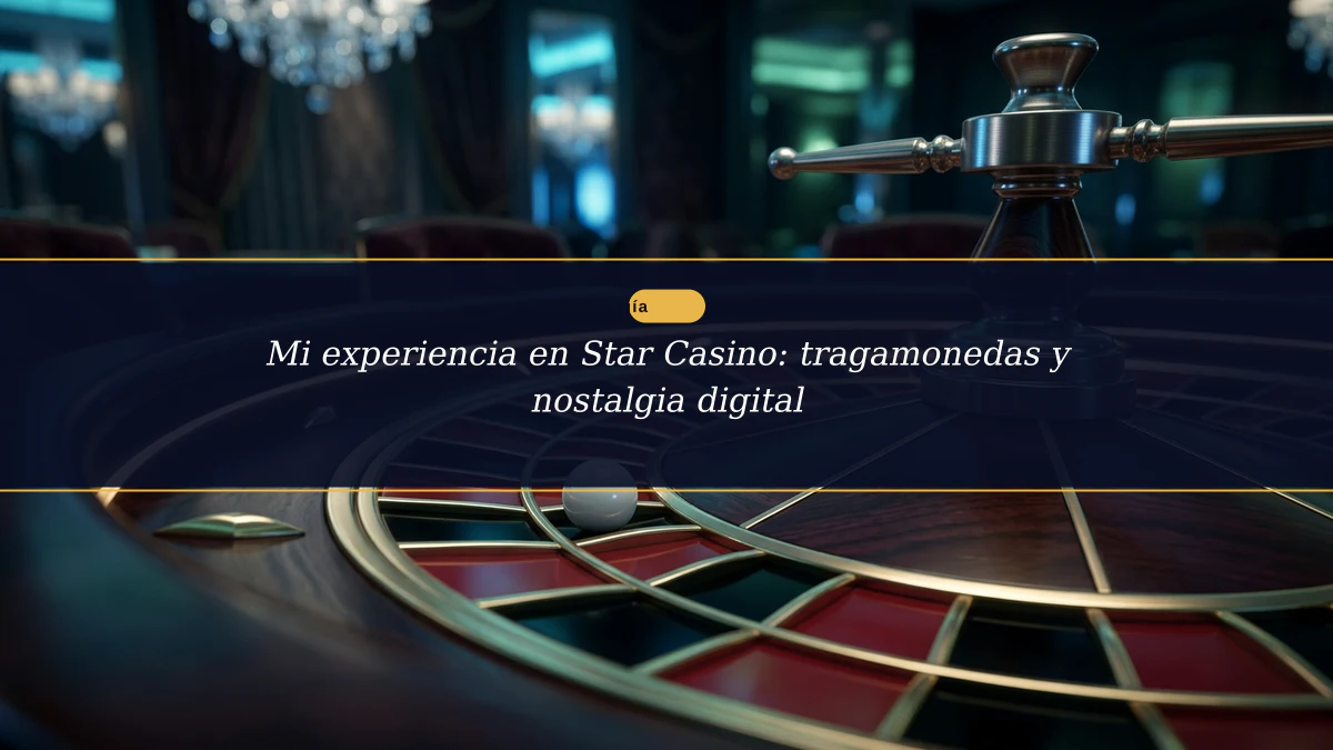 Mi experiencia en Star Casino: tragamonedas y nostalgia digital