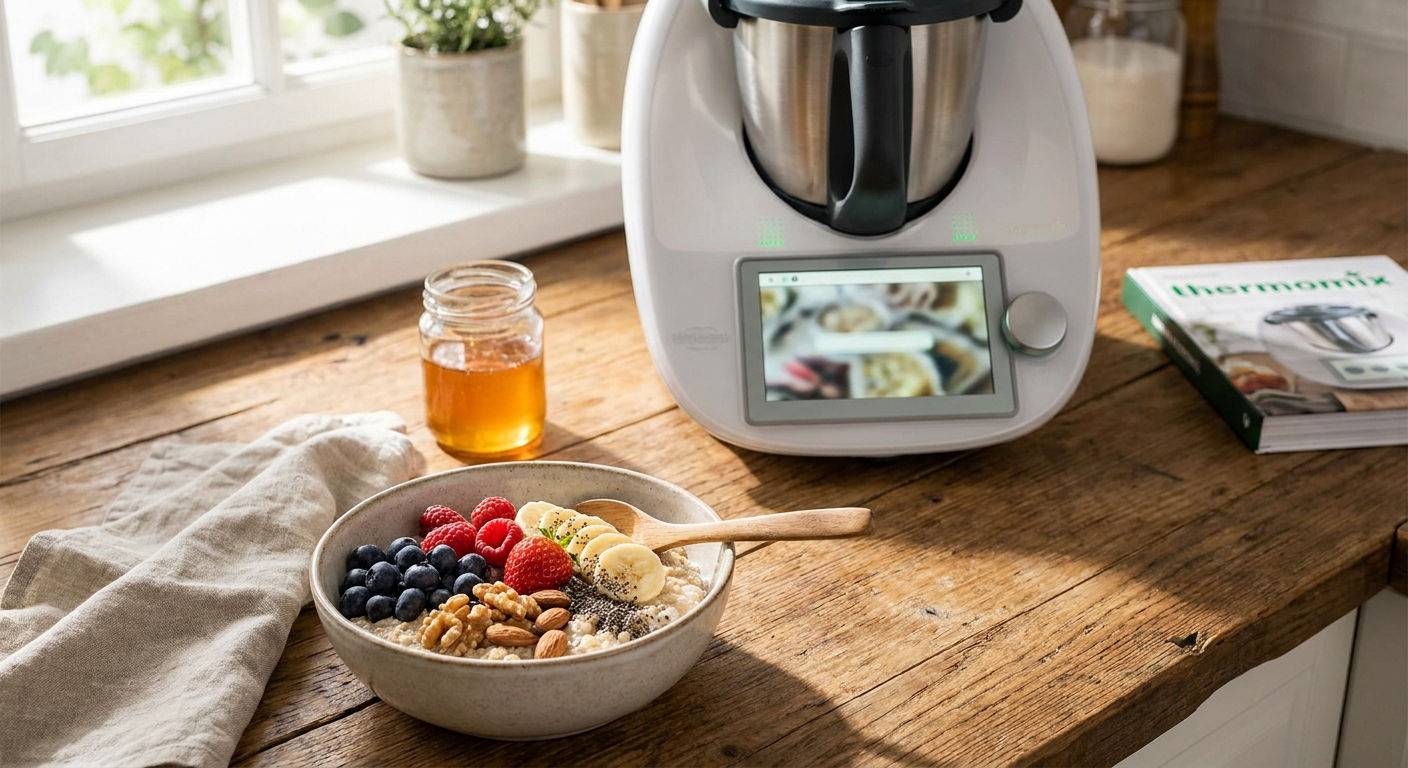 Thermomix tm6 przygotowuje zdrowe sniadanie.
