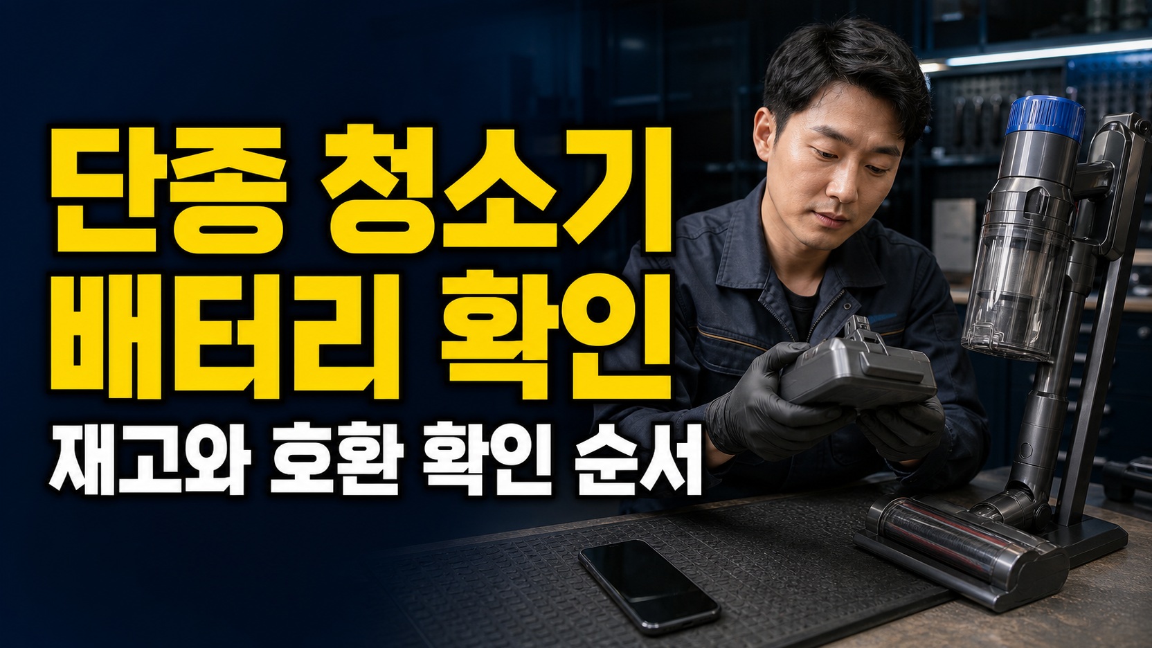 단종 모델은 배터리만 살 수 있을까? 무선청소기 재고·호환 확인 순서 관련 핵심 정보를 상징적으로 보여주는 썸네일 이미지
