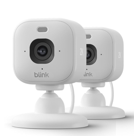 2 cámaras Mini 2K+ Blink blanco (última generación) por 34,99€