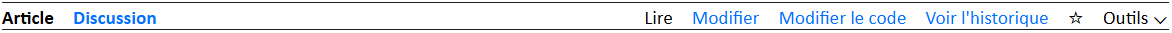ArticleDiscussionLireModifierModifier le codeVoir l'historique☆Outils ⌵