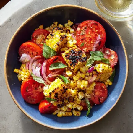 Charred Corn and Tomato Salad: Discover a Tasty Grilled Veggie Delight