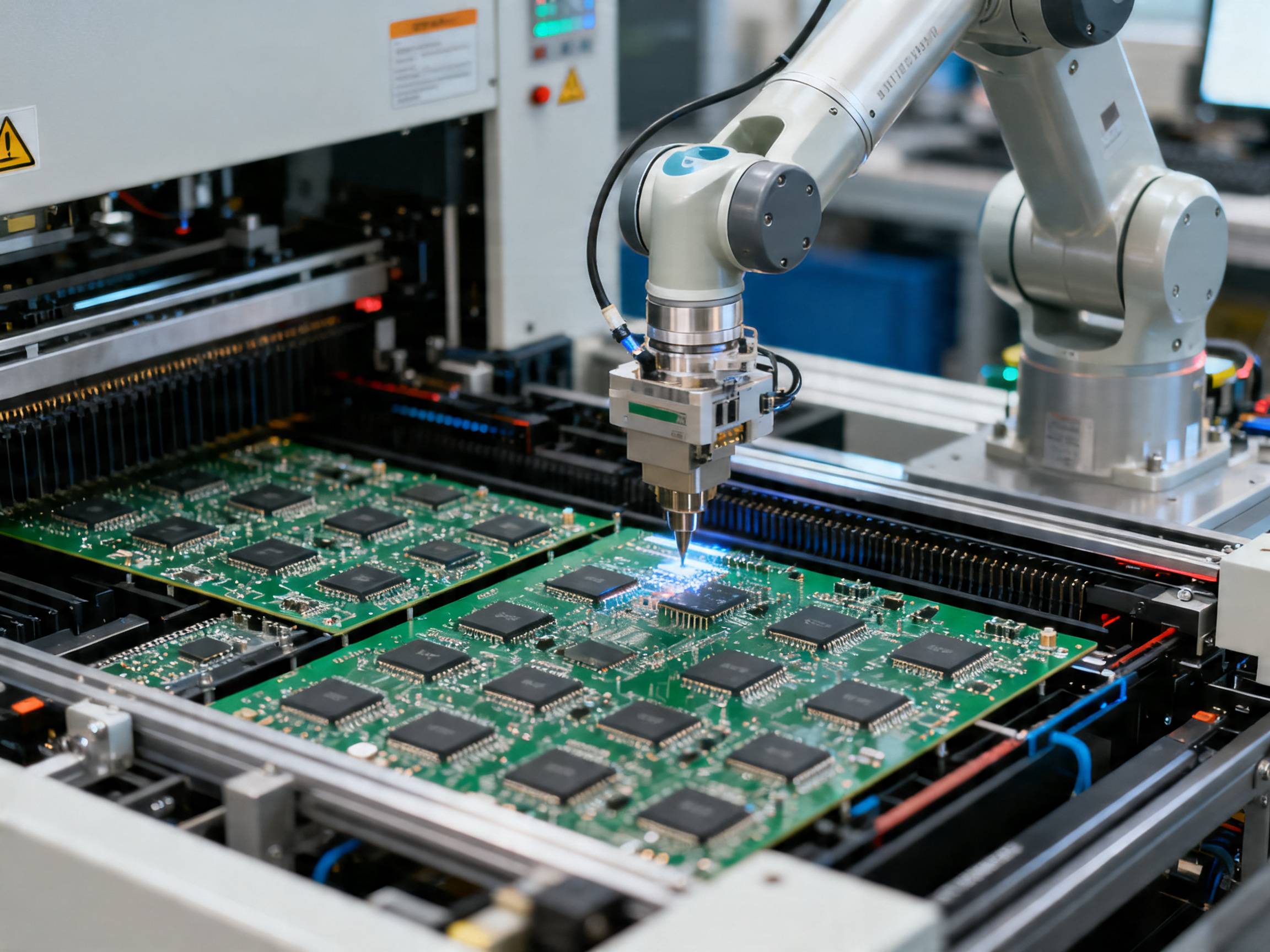 Automated SMT production lines.