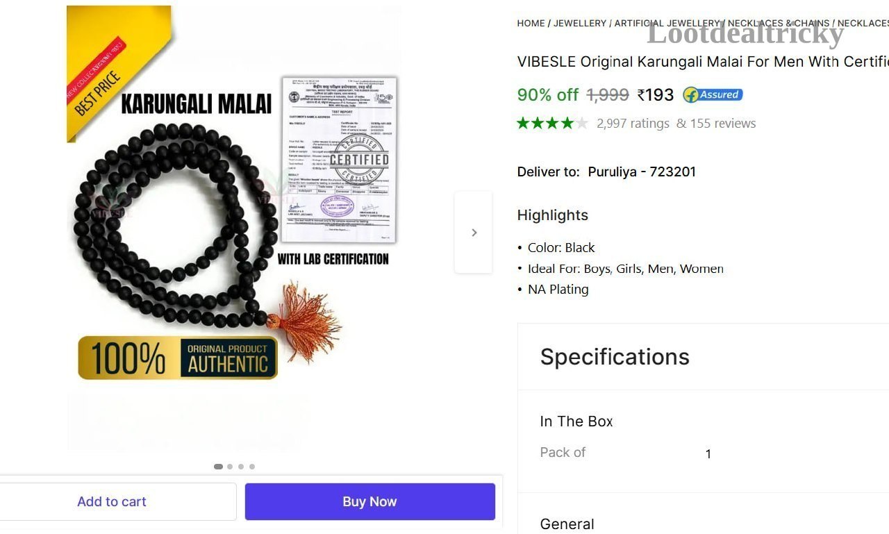   original Karungali Malai Offer Image