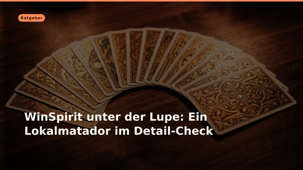 WinSpirit unter der Lupe: Ein Lokalmatador im Detail-Check