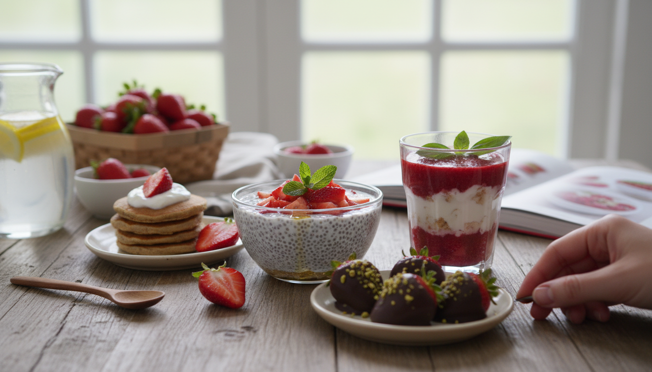 Healthy and Low-Calorie Strawberry Options | strawberry dessert recipes