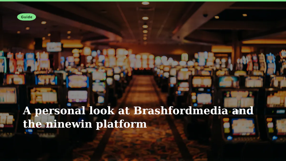 A personal look at Brashfordmedia and the ninewin platform