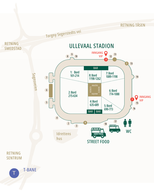 Stadionkart Ullevaal