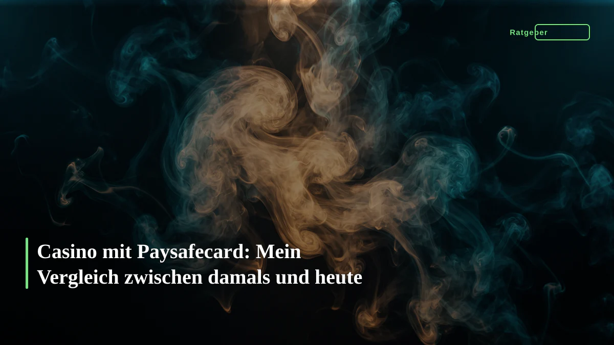 Casino mit Paysafecard: Mein Vergleich zwischen damals und heute