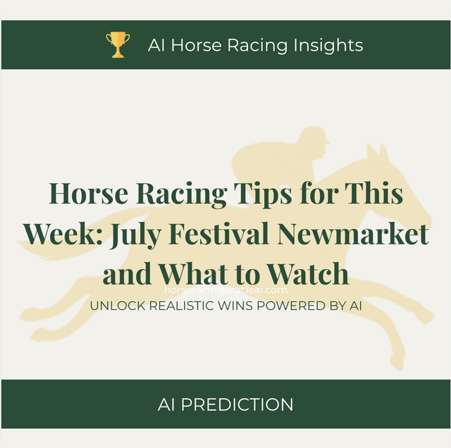 Horse Racing Tips for This Week — July Festival Newmarket and What to Watch