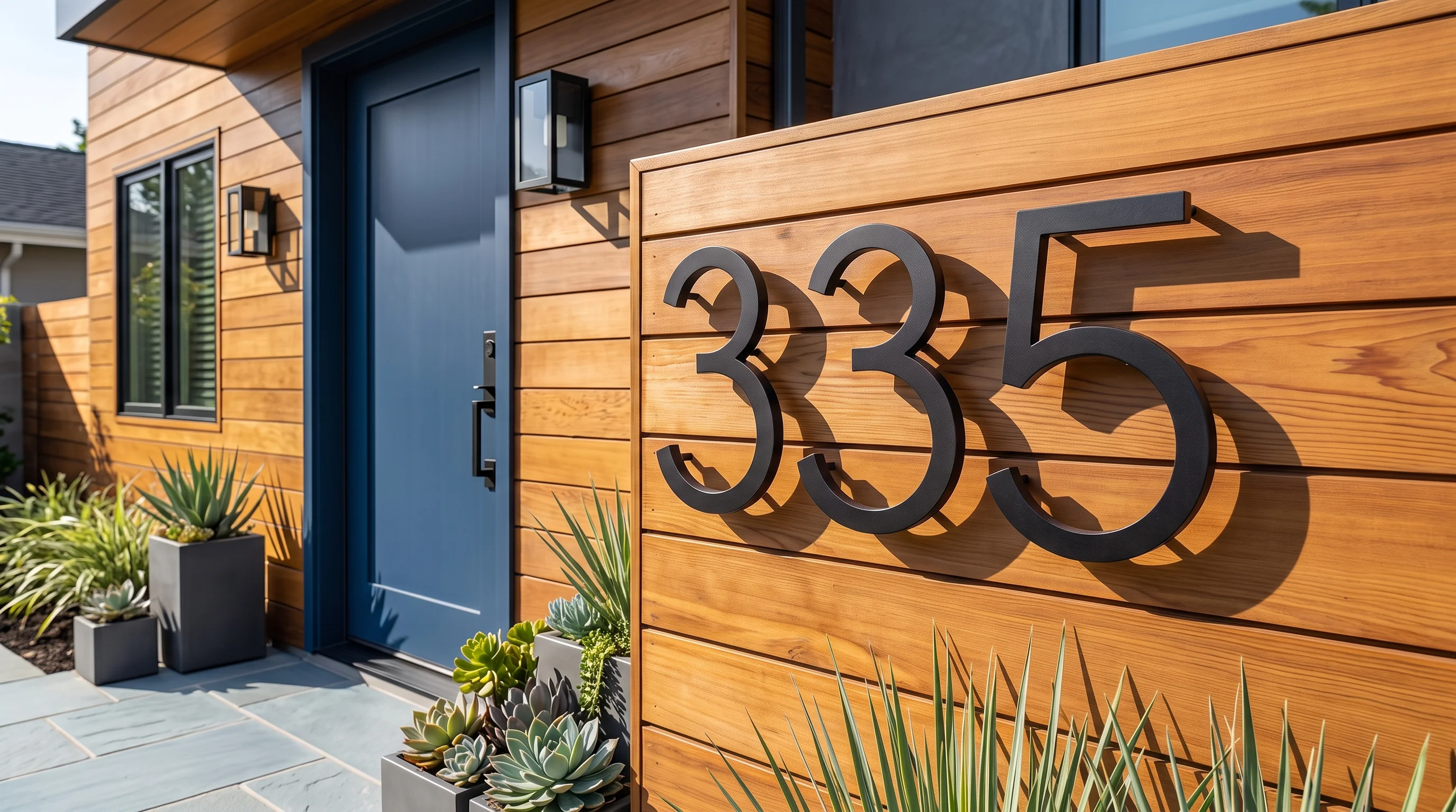 Modern Floating House Numbers