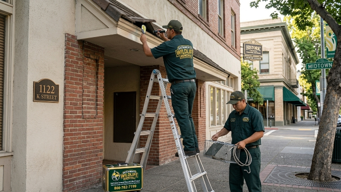 Sacramento Wildlife Removal team at work