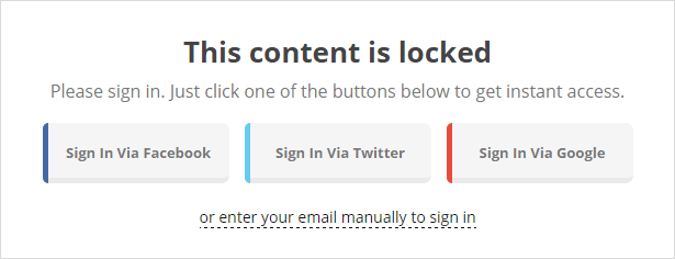 example social locker plugin