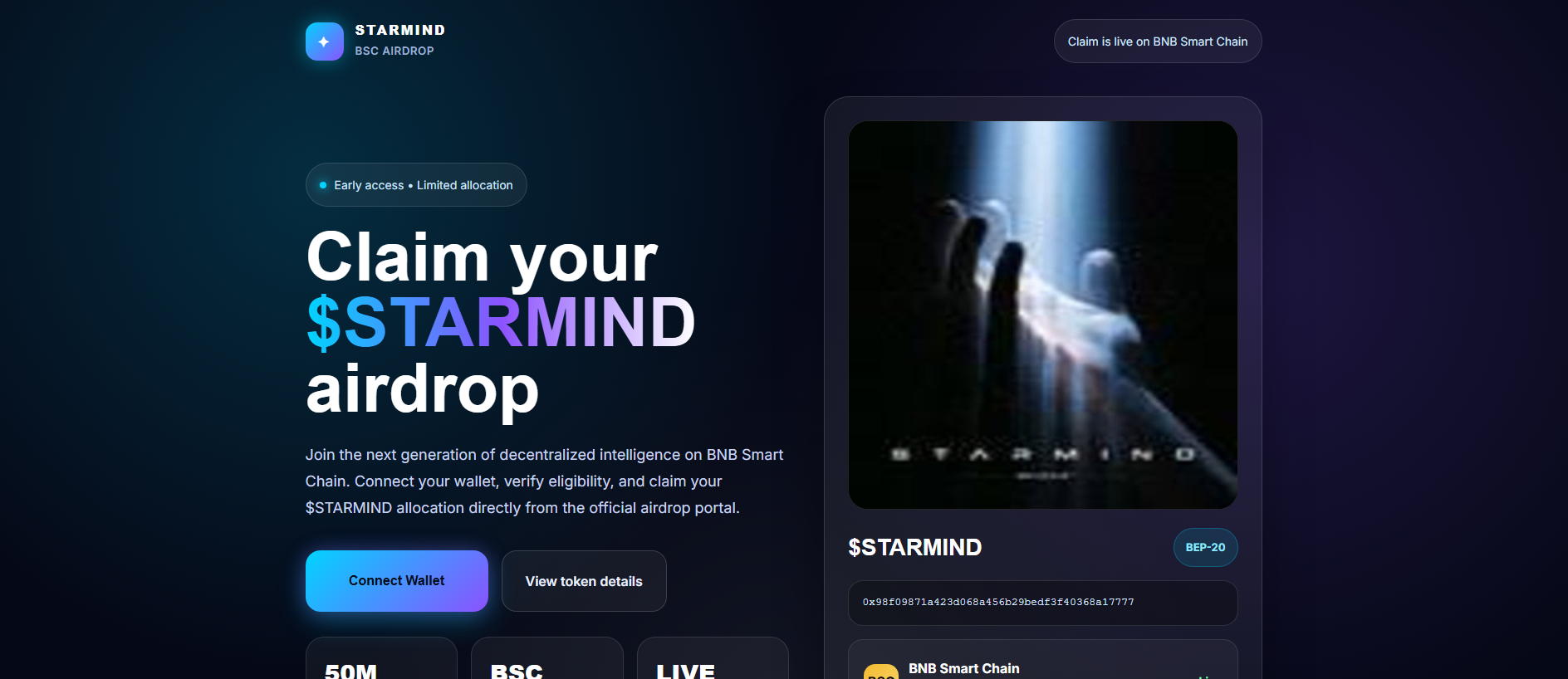 Stored capture of starmindbsc.netlify.app
