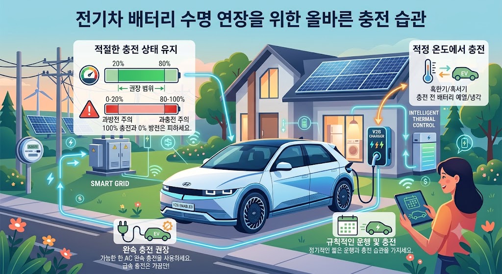 전기차 배터리 수명 연장하는 올바른 충전