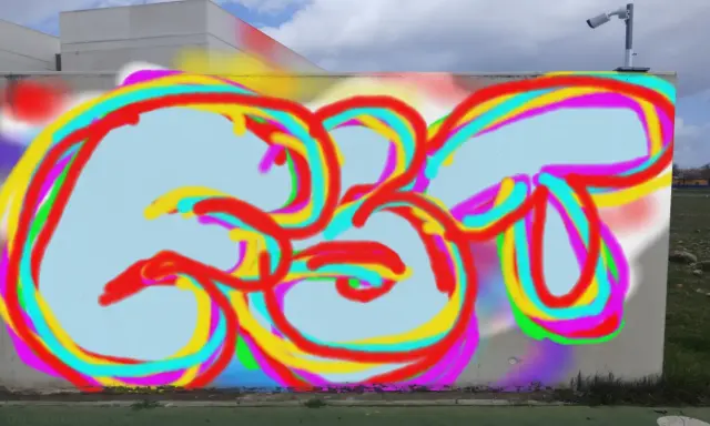 Graffiti artwork by flush