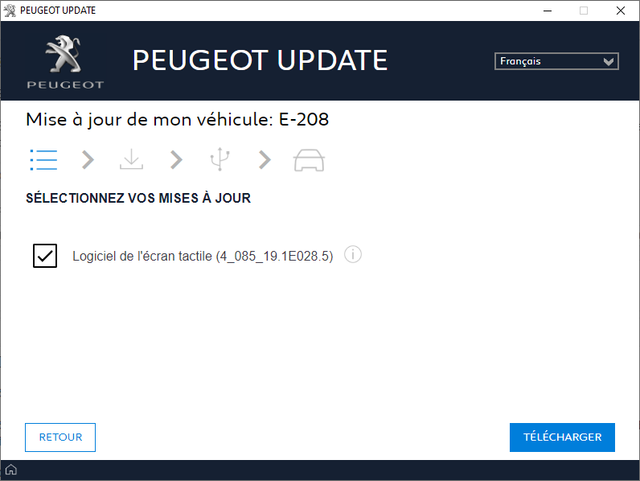 Mise à Jour écran Tactile Peugeot 208 2022