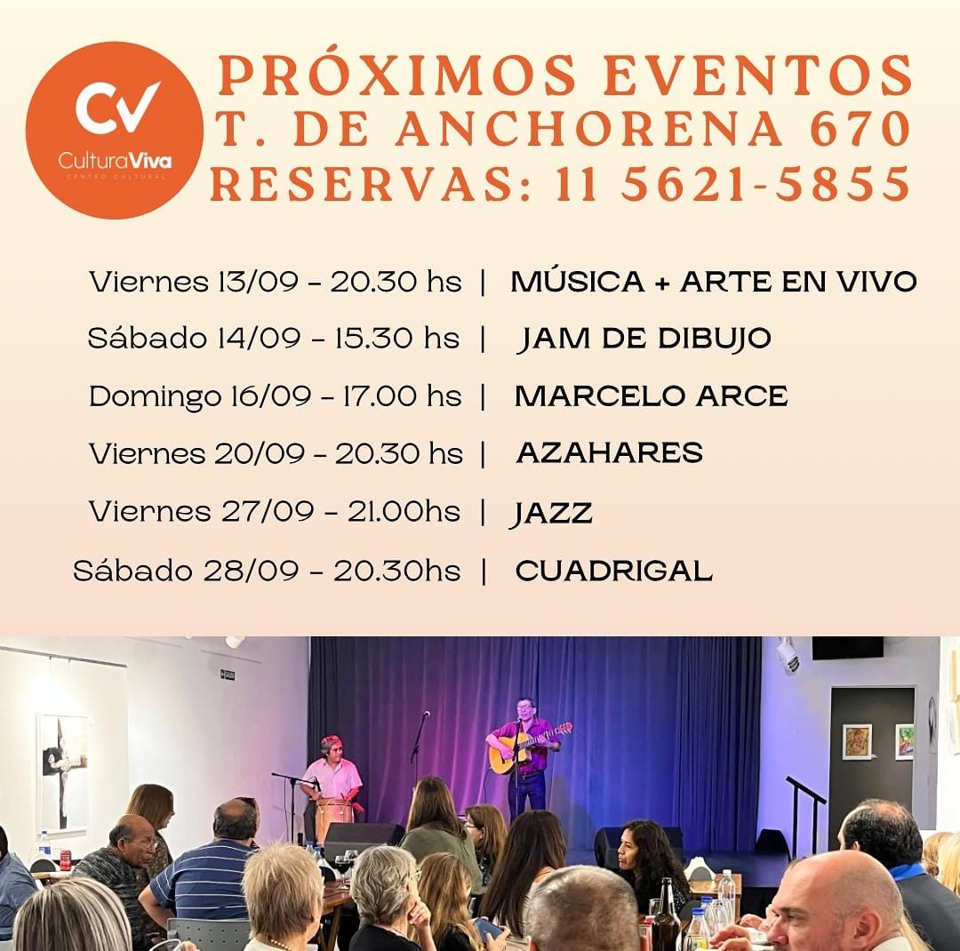 Eventos del mes de Septiembre en Cultura Viva