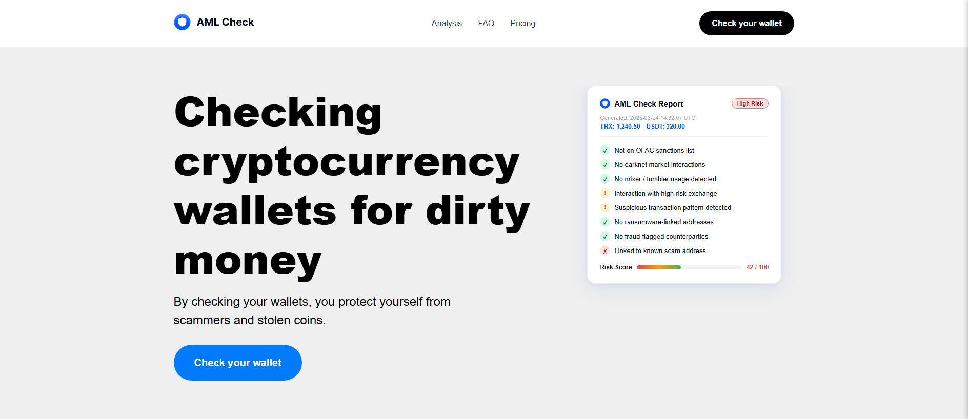 Screenshot of amlc-crypto.com