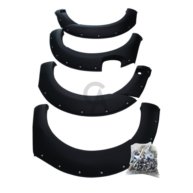 RANGER 2018-2021 Fender Flare Modified Design with sensor Matte Black