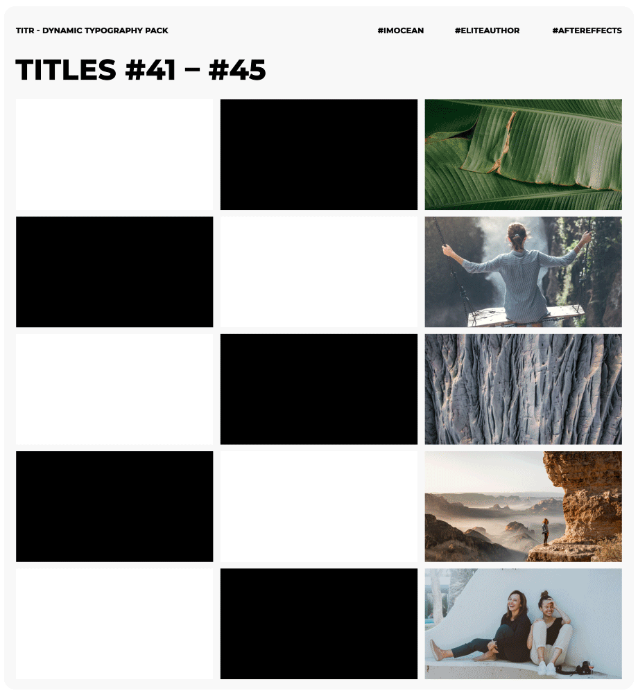 TITR | Dynamic Typography Pack - 16