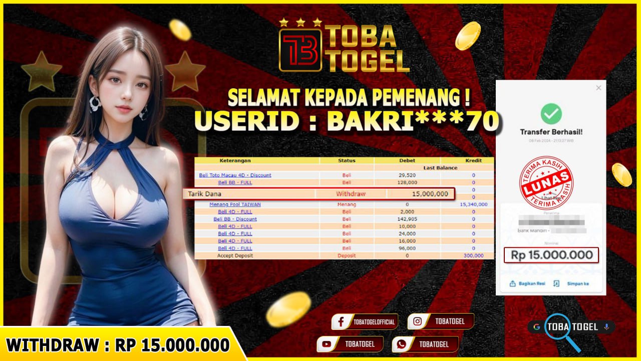 JACKPOT TAIWAN - 15 JUTA LANGSUNG DI BAYAR !