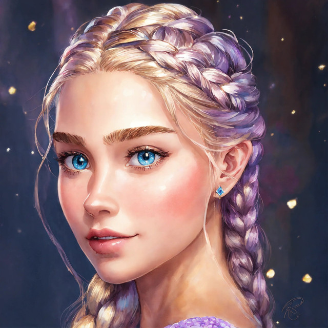 LEXICA-Rapunzel-With-Cornrows-2-Purple