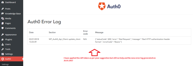 no wp error log