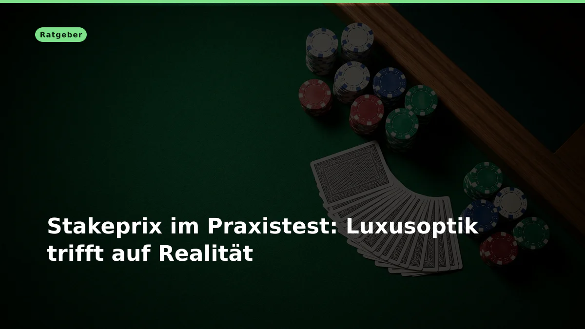Stakeprix im Praxistest: Luxusoptik trifft auf Realität