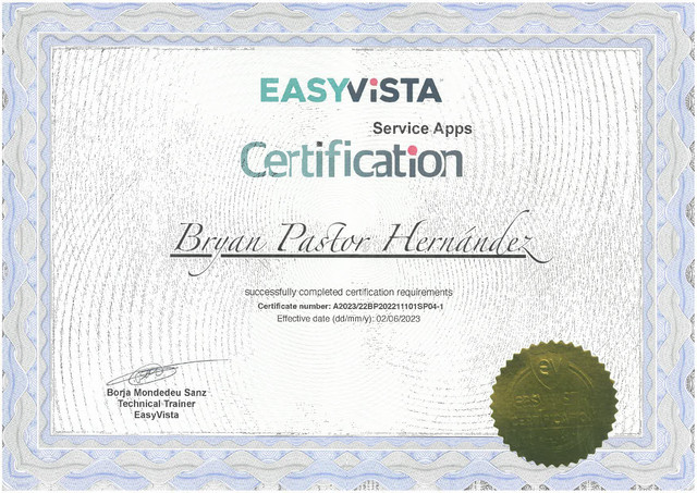 Easy-Vista-Service-Apps-certification