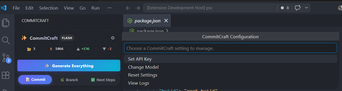 Configuration flow