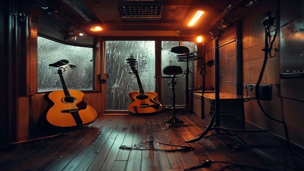 El eco de la guitarra en la lluvia