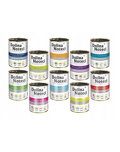 DOLINA NOTECI Premium hrana umeda caini adulti Mix arome SET 800 g x 10 buc